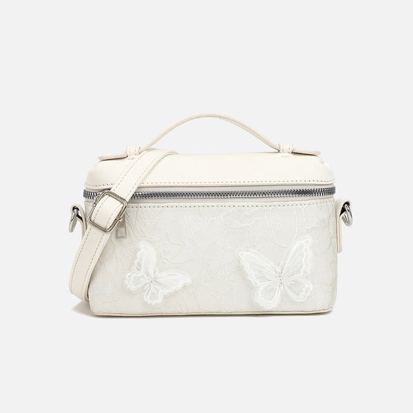 Premium texture three-dimensional butterfly portable box bag women's 2025 new fashion trend Korean version shoulder messenger bag