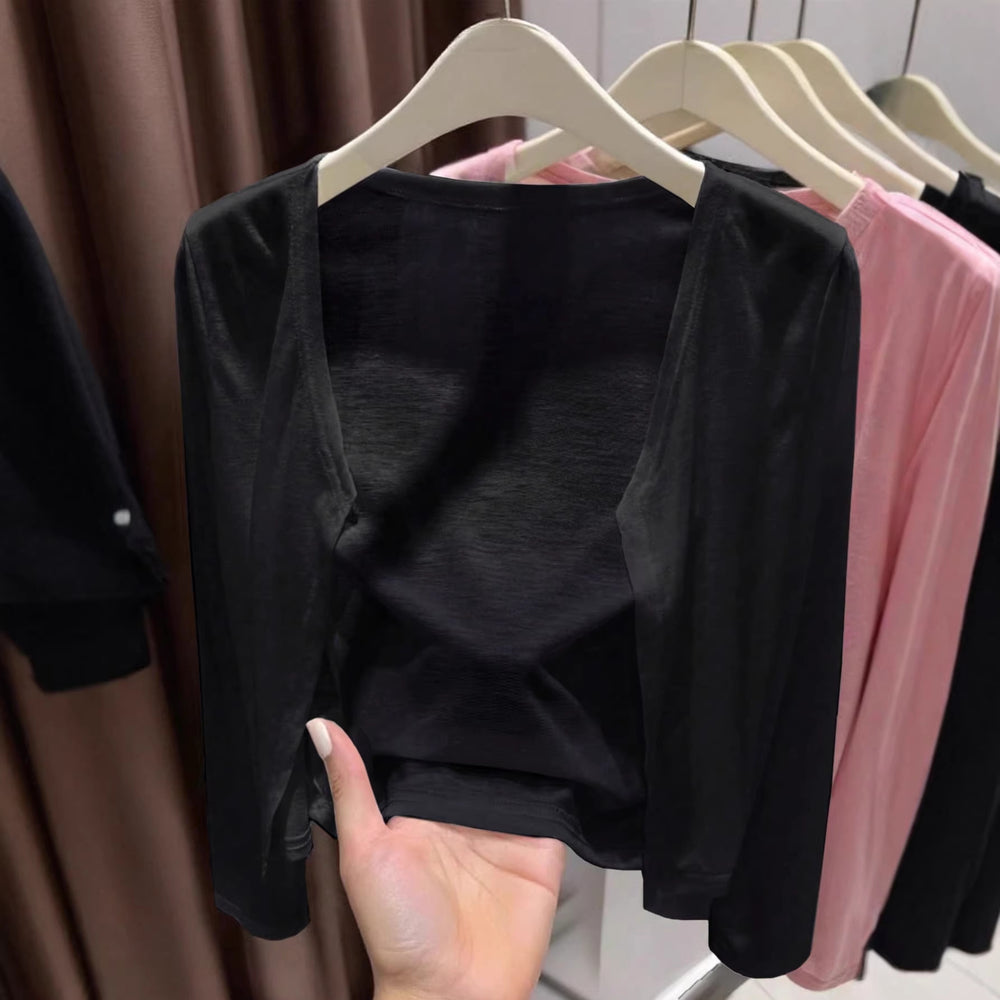 Amazon fashion cross-border women's new arrivalcasual thin easiest for matchknittingcardigan women's looseslimming look sun protection shirt