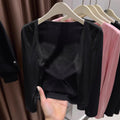 Amazon fashion cross-border women's new arrivalcasual thin easiest for matchknittingcardigan women's looseslimming look sun protection shirt