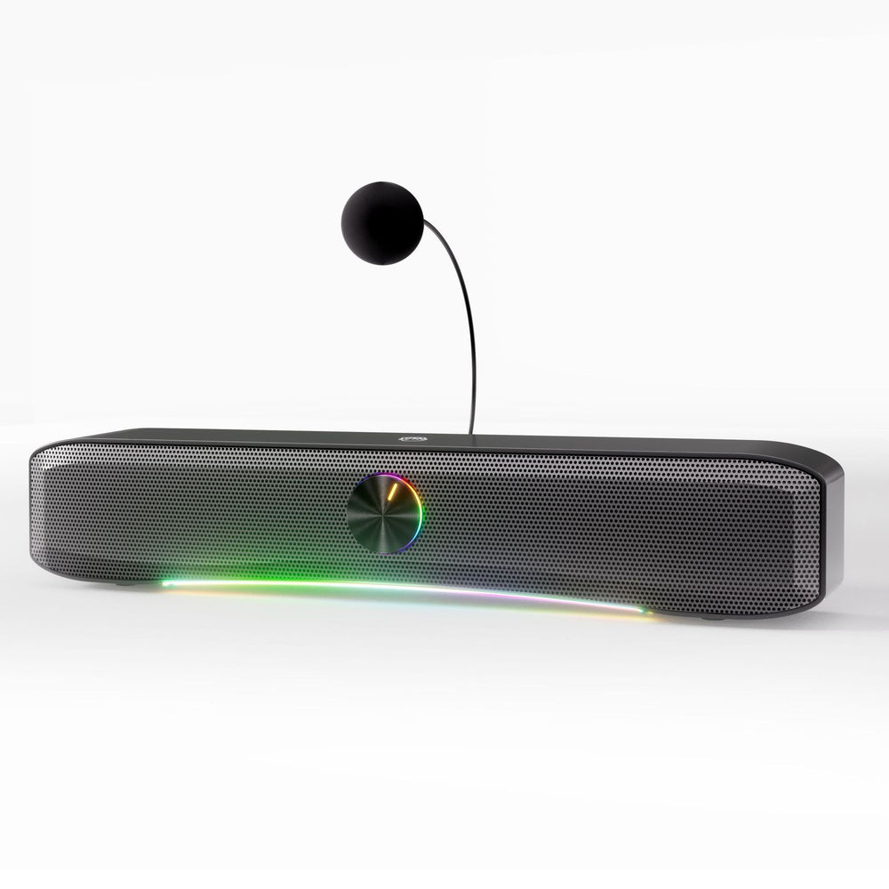 E3600 computer speakers desktop colorful light effect soundbar gaming e-sports desktop with microphone all-in-one