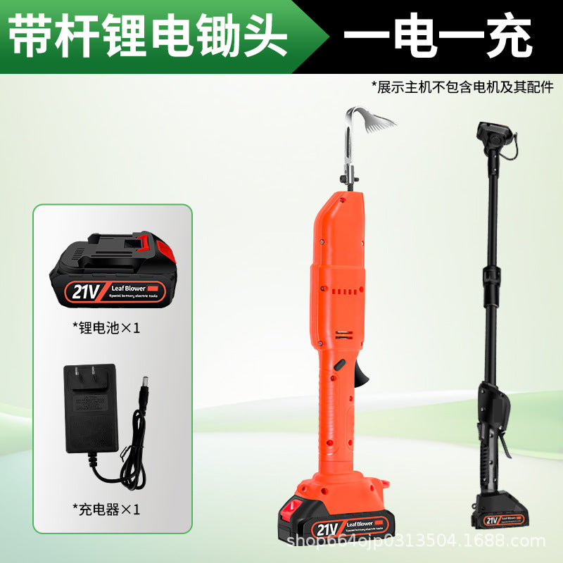 New arrival lithium battery soil loosening machine small for home handheld electric hoe garden bonsai weeding and soil turning wireless micro tillage machine