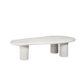 Microcement tapered tea table scandinavianfor home living room special-shaped low table small apartment cream style small popular coffee table