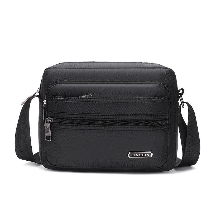 New casual shoulder bag, do business, collect money, messenger bag, men's and women's multi-layer cashier bag, casual large-capacity travel bag