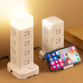 Smart vertical power strip socket with usb mobile phone charging multi-port tower office for home creative power strip rubik's cube