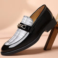 New plus size patent leather casual shoes - european & american style, pointed toe, trendy men's shoes for stylists, business & formal wear