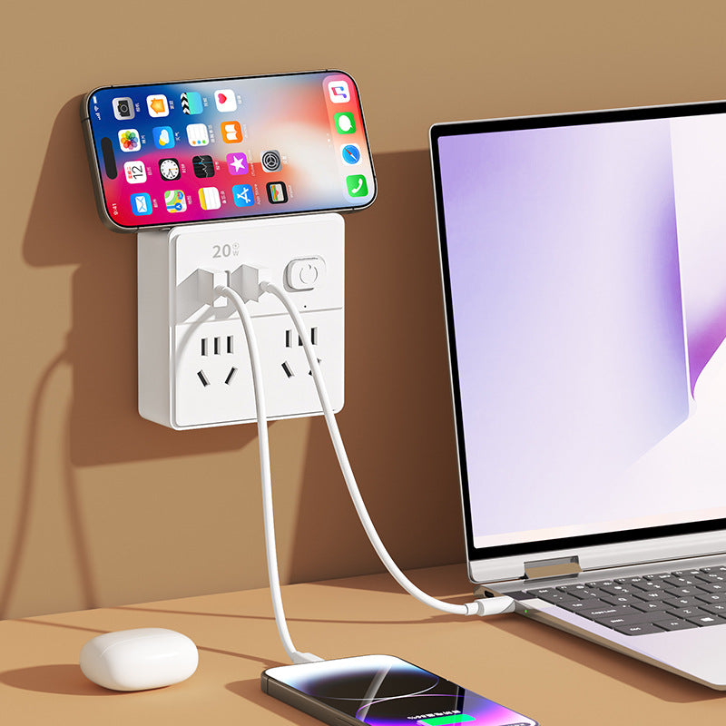 86-type one-to-multiple expansion socket converter, multi-function socket converter, one-to-four household split control switch power supply