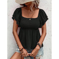 code new arrival  women's original elegancecasual square collar plaidpure color shirt