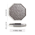 Instagrammable personalized ceramic steak plate - premium embossed ceramic steak plate for restaurants and hotels - display plate/course plate