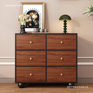 Medieval style chest of drawers living room for home storage cabinet wall-mounted all-in-one cabinet modern chest of drawers bedside cabinet sideboard