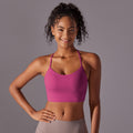 New arrivalsexy suspender back sports intimatesnudecomfortable fitness vest bubble wrap push-up yoga sports bra