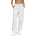 Spring/summer loose fit breathable athletic pants - mid-rise drawstring straight leg joggers - convertible style - lightweight casual pants d26019
