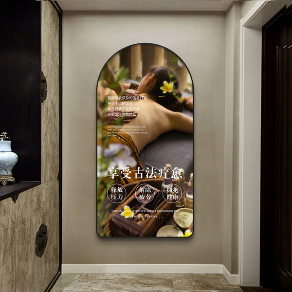 Traditional Chinese medicine health center wall decoration painting foot bath massage head massage SPA club poster painting beauty salon hanging painting
