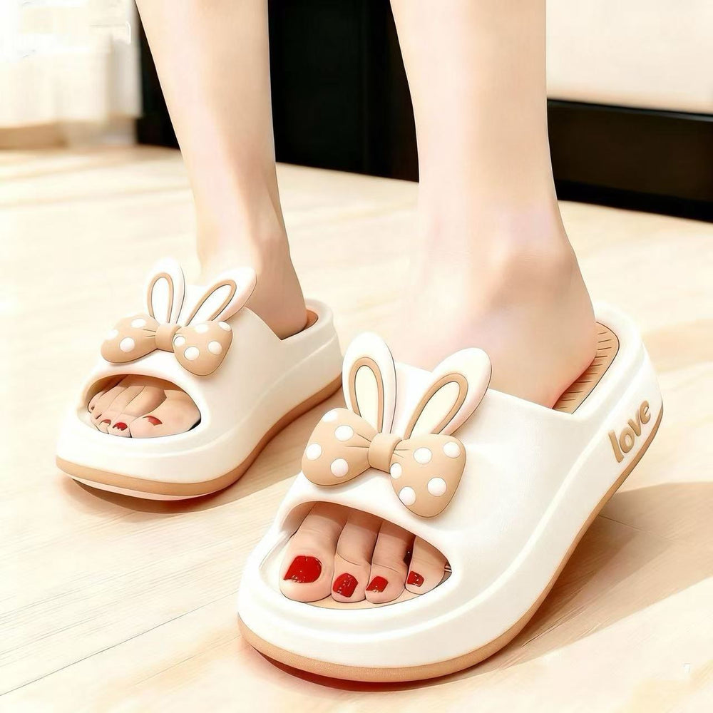 2025 new indoor home "cloud-like" platform slide sandals - women's summer thick-soled height-increasing slippers for outdoor wear