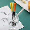 stainless steel tableware spoon, stirring spoon, long-handled soup spoon, household children's spoon, western food dessert coffee spoon wholesale