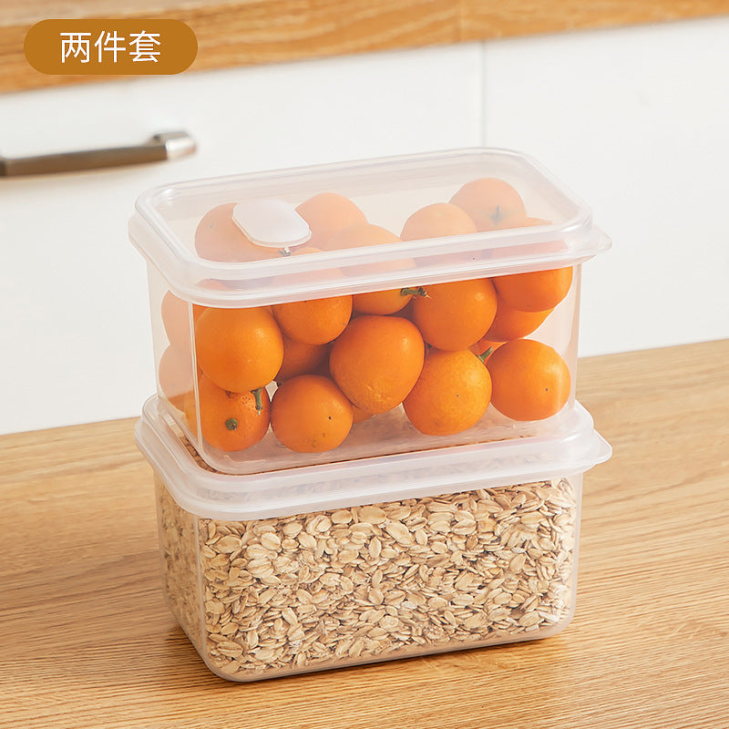 Kitchen Food Refrigerator Storage Box Transparent Sealed Fruit Food Fresh-keeping Box Food Grade Plastic Japanese Bento Box