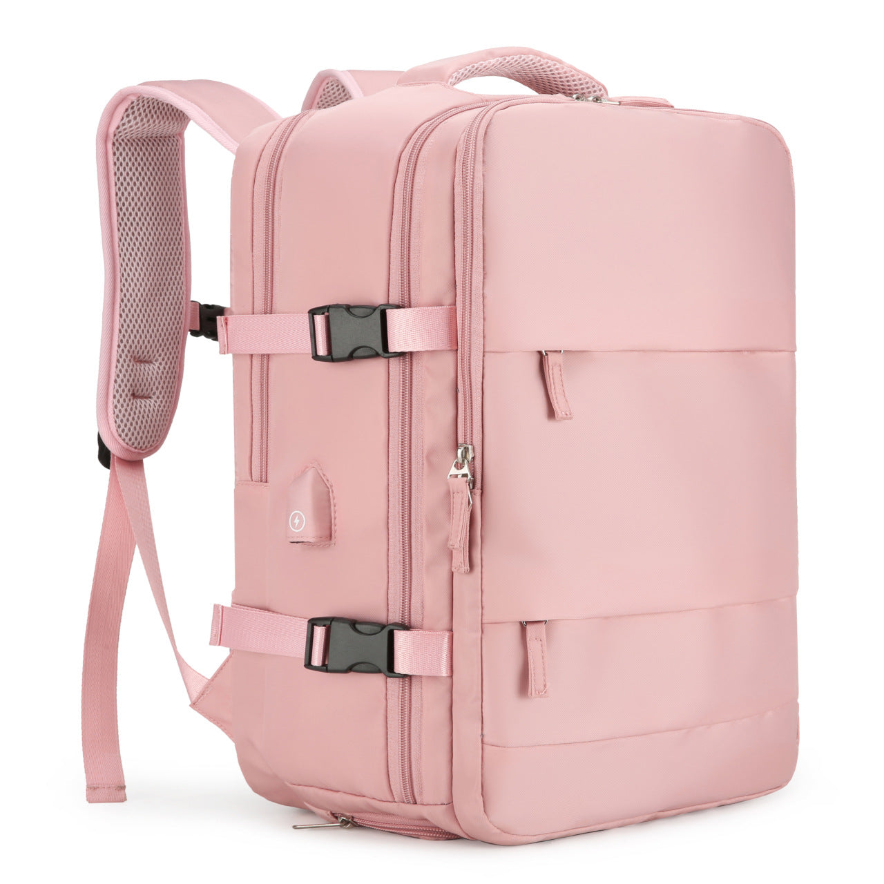 Selected high-value, load-reducing, large-capacity scratch-resistant backpack, high-quality book including separate shoe compartment, computer bag