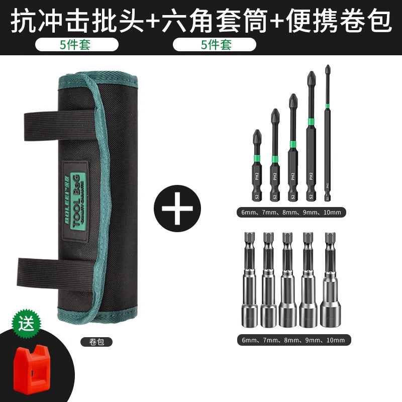 Roller Tool Bag Batch Electrician Small Portable Wear-resistant Fanny Pack Wear-resistant Storage Bag Multifunctional Portable Roll Bag