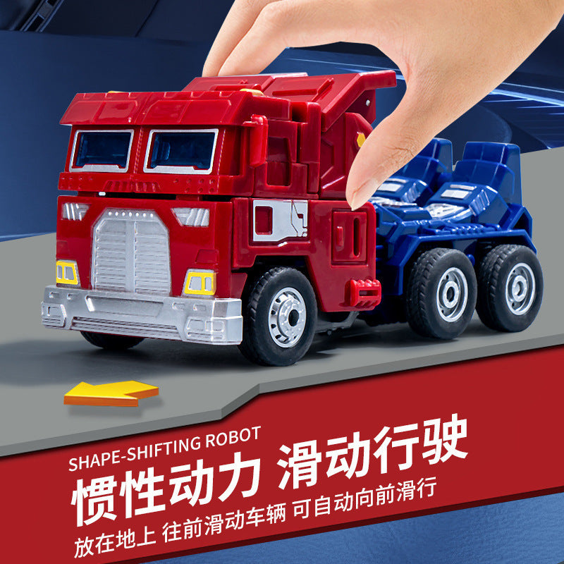 transforming truck vigilante multifunctional inertial car robot model engineering vehicle toy factory direct sales