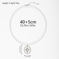 Sweater necklace wholesale cross-border autumn/winter jewelry women's fashion diamond-studded circle unique versatile light luxury hexagram pendant