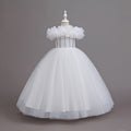 Yimingzhi flower girl dress - floral design, long, cross-border princess dress - dropshipping available - children's dress