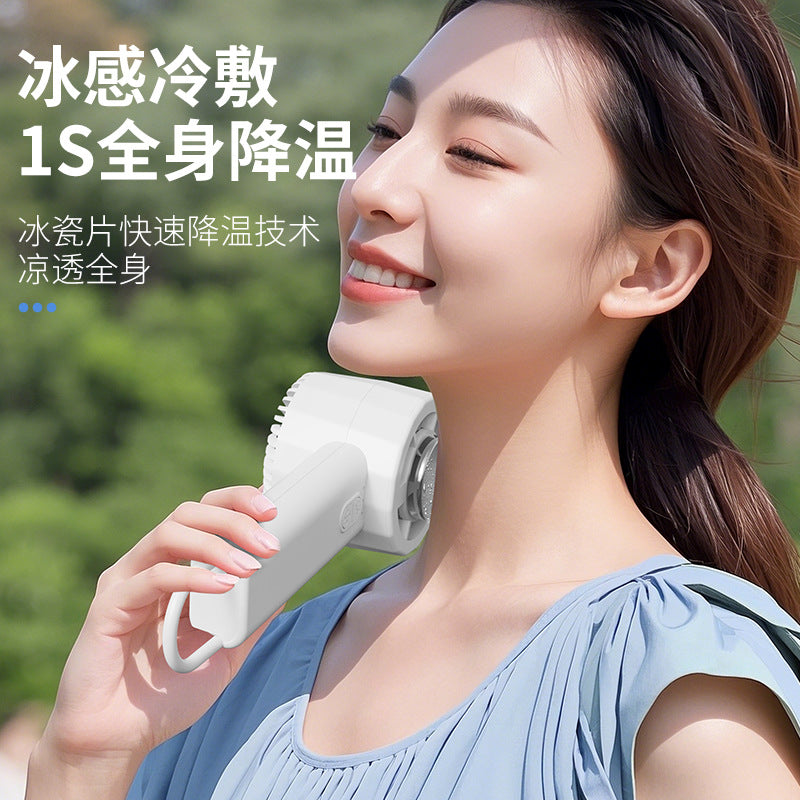 ice compress small mini air conditioner student refrigeration outdoor handheld portable portable small fan charging
