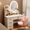 Bedroom dressing table casual modern master bedroom makeup table 2024new arrivalaccessible luxury dressing table mirror storage cabinet makeup cabinet