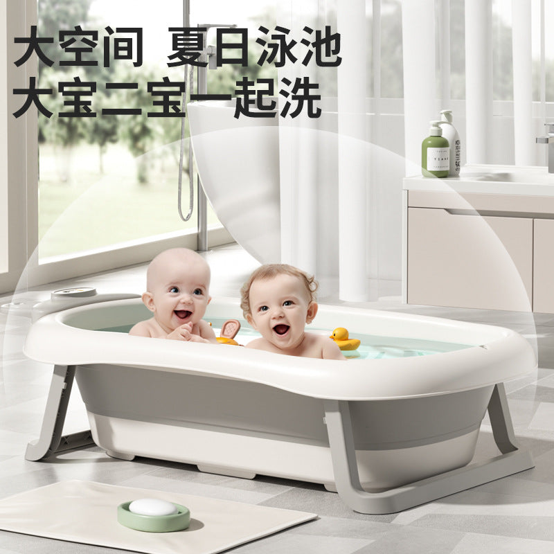 Baby foldable washbasin newborn home washbasin newborn baby kids supplies wash butt wash feet small basin