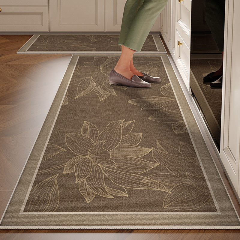 Kitchen floor mat non-slip oil-proof waterproof wipeable no-wash stain-resistant  new special carpet no-wash foot mat