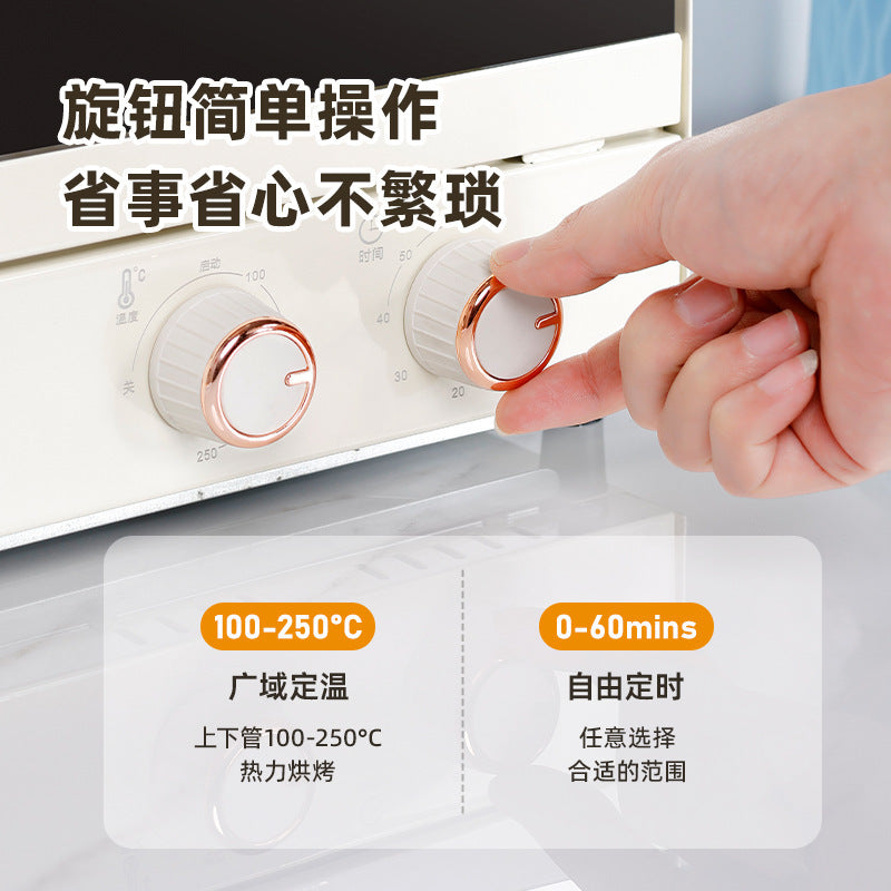 New arrival electric oven 16l high-looking mirror timing constant temperature electric oven all-in-one machine baking barbecue popular upper and lower