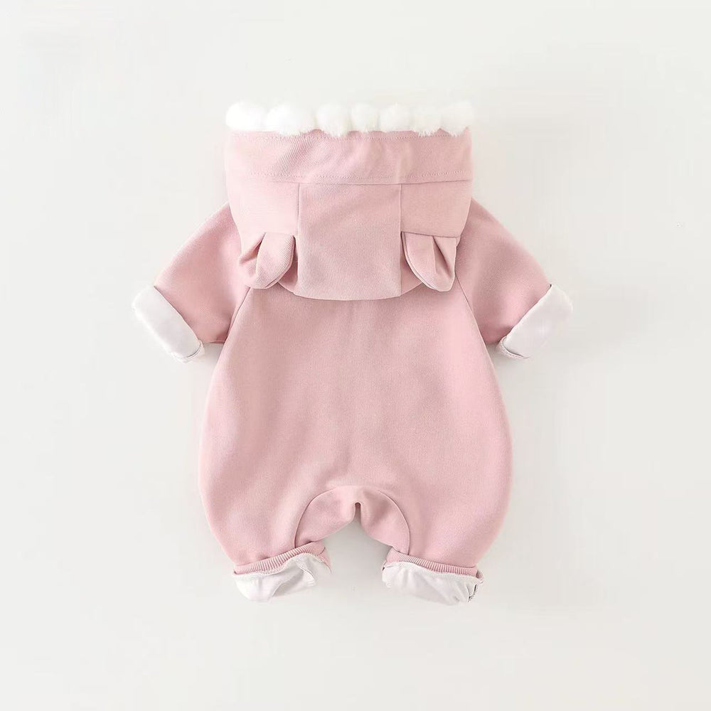 Spring & fallnew arrival baby k-style khaki spring & fall baby infant cute outing cat clothes one-piece romper