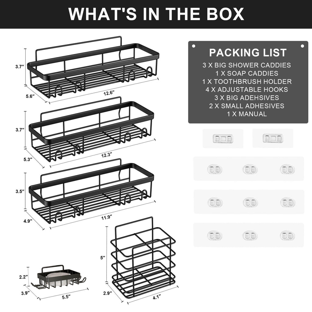wrought iron bathroom rack No punching toilet Soap rack Body wash storage rack Bathroom rack set