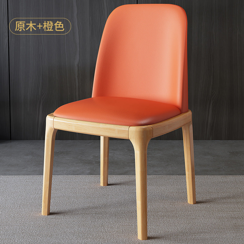 Wood style b&baccessible luxury upholstered back chair scandinavian solid wood dining chair for homemoderncasual restaurant hotel chair