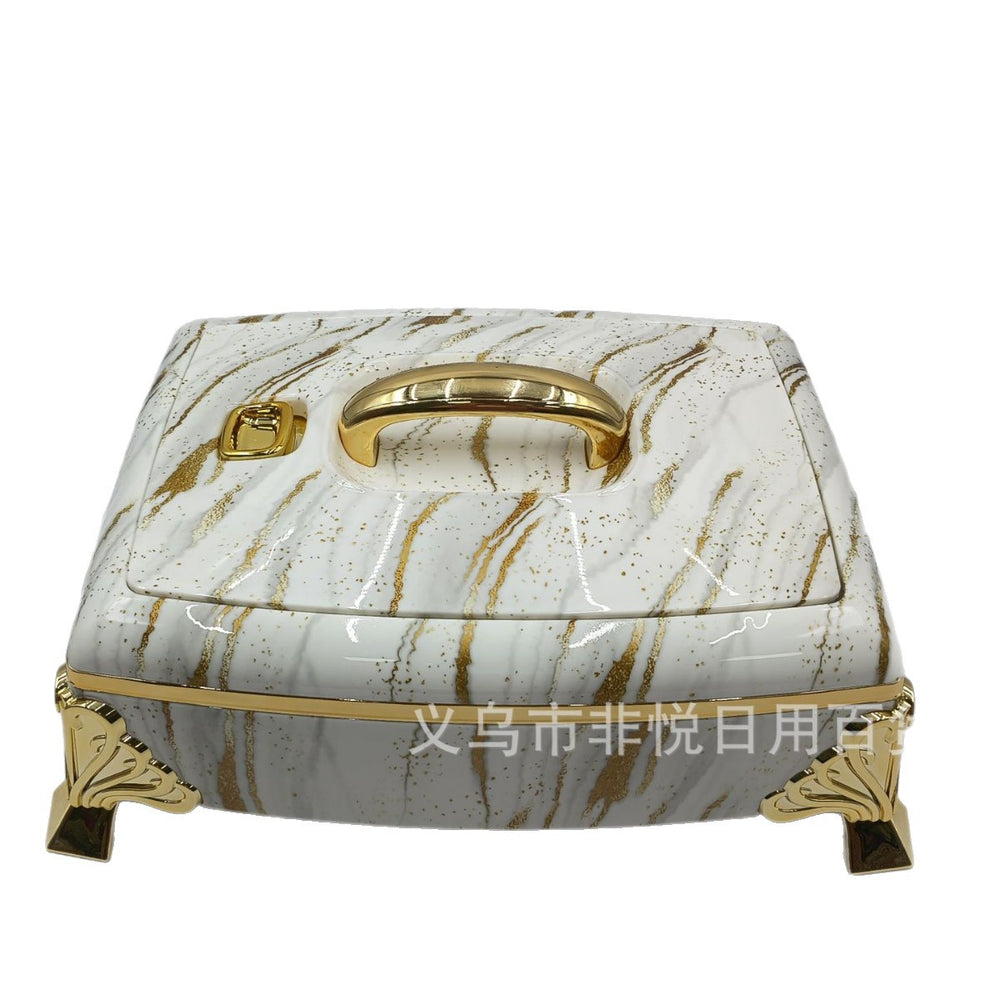 hot-selling square thermal insulation bucket factory direct sales stainless steel crisper box crisper lunch box 8945-8955-8965