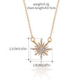 Wholesale sun god necklace - cross-border gold radiance diamond pendant sun short choker sweater chain - direct from manufacturer