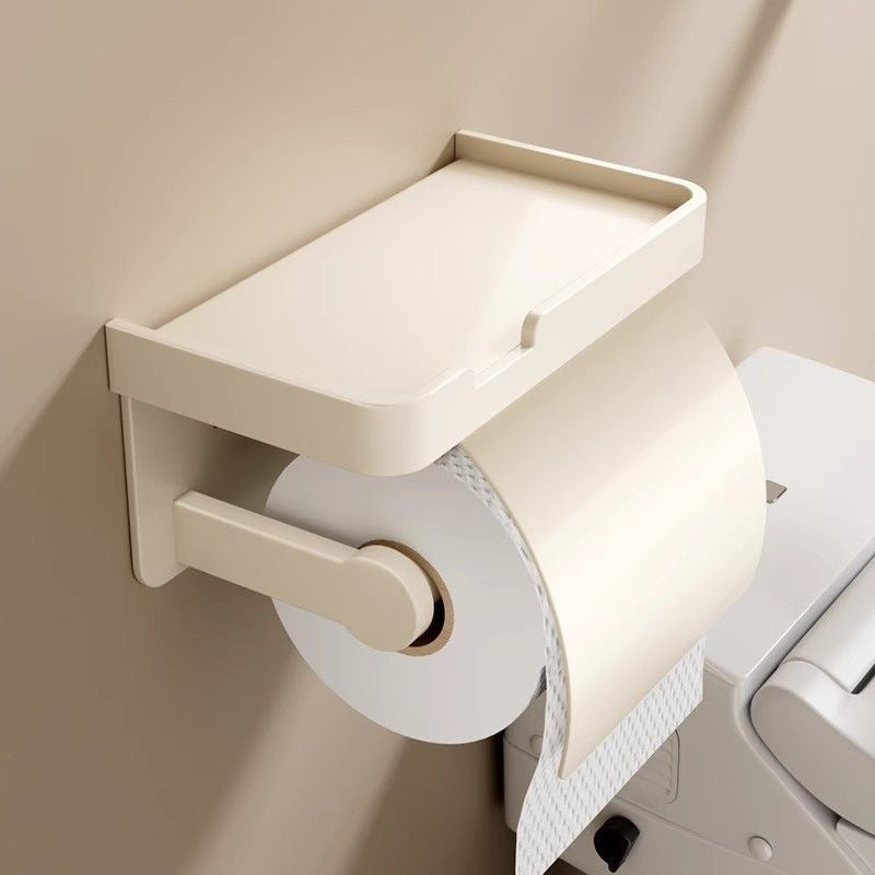 Bathroom tissue box space aluminum wall-mounted punch-free tissue holder bathroom toilet placement bathroom roll holder