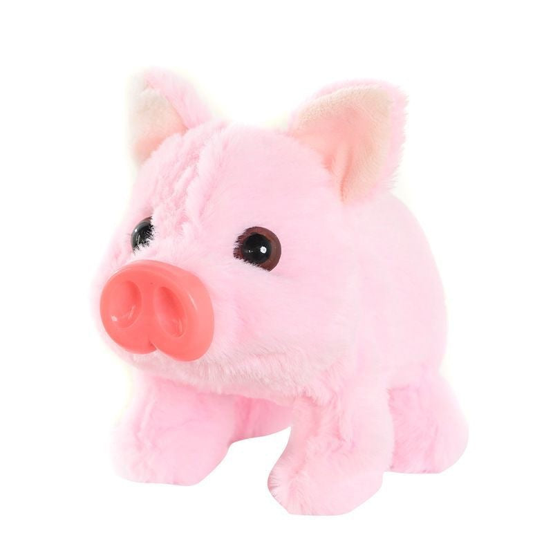 Electric stuffed pig artificial barking walking swinging digital pet fragrant pig play house doll doll kids toy