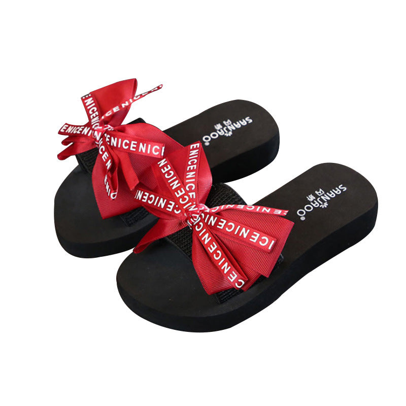 Shanjiao kids beach slippers 2025new arrivalfashionoutwear family style baby girl children's flip-flops for girls