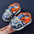 Baby cloth sandals for boys, summer, ages 0-1-2-3 years, infant anti-slip soft sole squeaky shoes, girls' first walker shoes, baby shoes