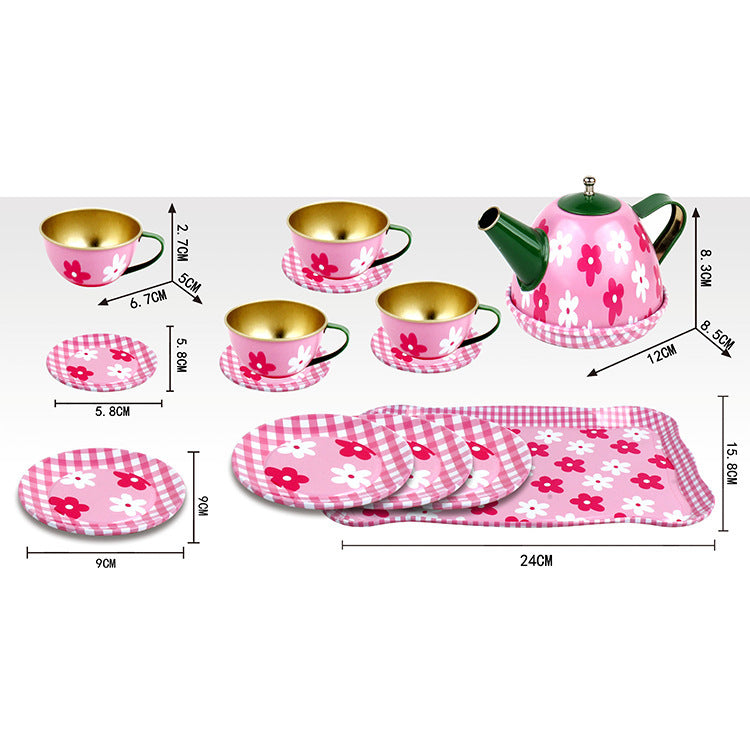 children's simulation tea set, food, dessert, cake, coffee, tea break, afternoon tea, girl's play house gift