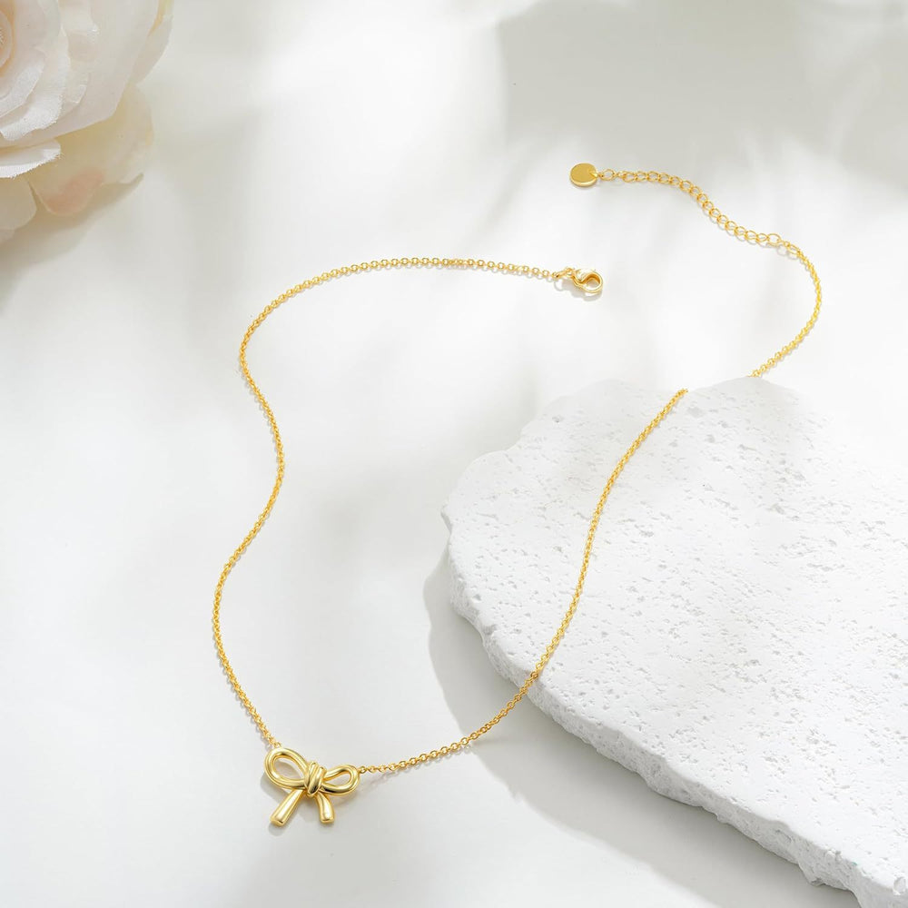 Princess on the run tweed stylebows ball beads titanium steel necklace women's fashioneasiest for matchaccessible luxuryclassy women's neck accessories