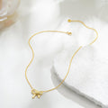 Princess on the run tweed stylebows ball beads titanium steel necklace women's fashioneasiest for matchaccessible luxuryclassy women's neck accessories
