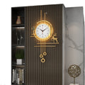 Trendy living room wall clock - new minimalist silent clock with grid design - high-end home decor