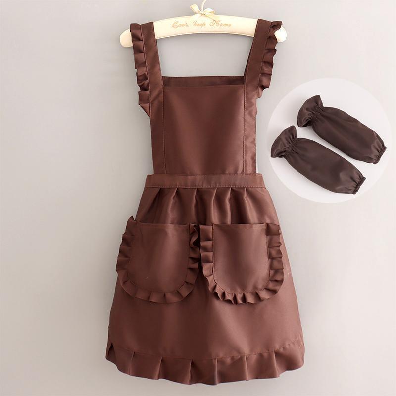 Beautiful and breathable work apron - modern minimalist design for women, suitable for home kitchen, office, cotton fabric, durable workwear, nail salon