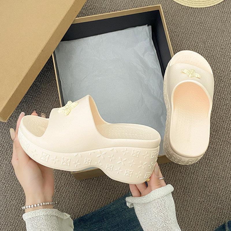 New women's platform sandals - summer fashion high heel slides, wedge heel slippers, and flip-flops for women