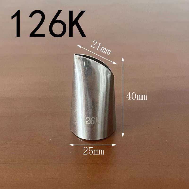 Medium decorating nozzle 1m#2d# seamless 304 stainless steel cream cake baking decorating tool in stock wholesale