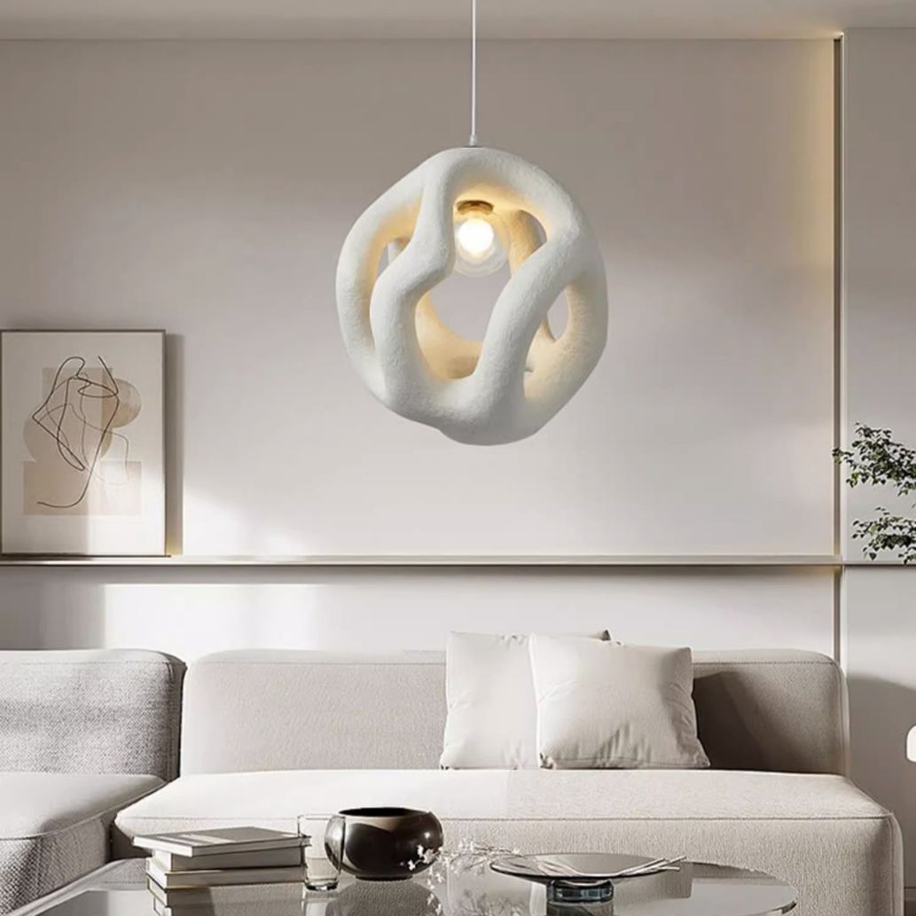 Japanese-style wabi wind chandelier designer restaurant chandelier bar light Nordic original design model room bedroom lighting