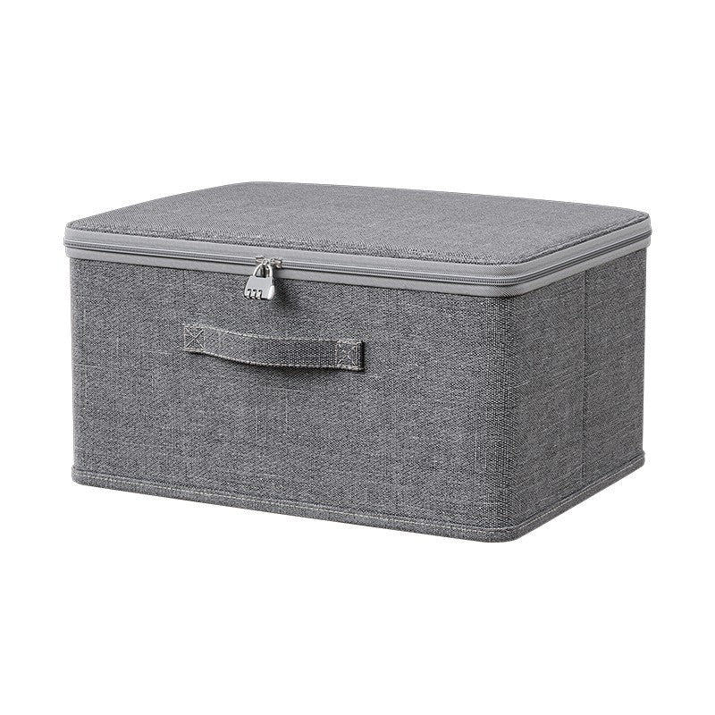 Household clamshell storage box can hold combination lock large capacity cationic wardrobe finishing box bedroom clothing finishing box