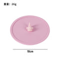 Silicone cup lid - food grade, cartoon design, creative, dustproof, leak-proof tea cup/water cup lid - multi-purpose sealed fresh-keeping lid