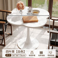 White round table popular living room simple for home commercial dining table small apartment coffee table corner table milk tea shop negotiation table