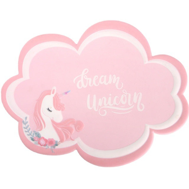 Car anti-slip mat creative cartoon silicone coaster high temperature resistant washable mobile phone storage mat fashion soft rubber placemat